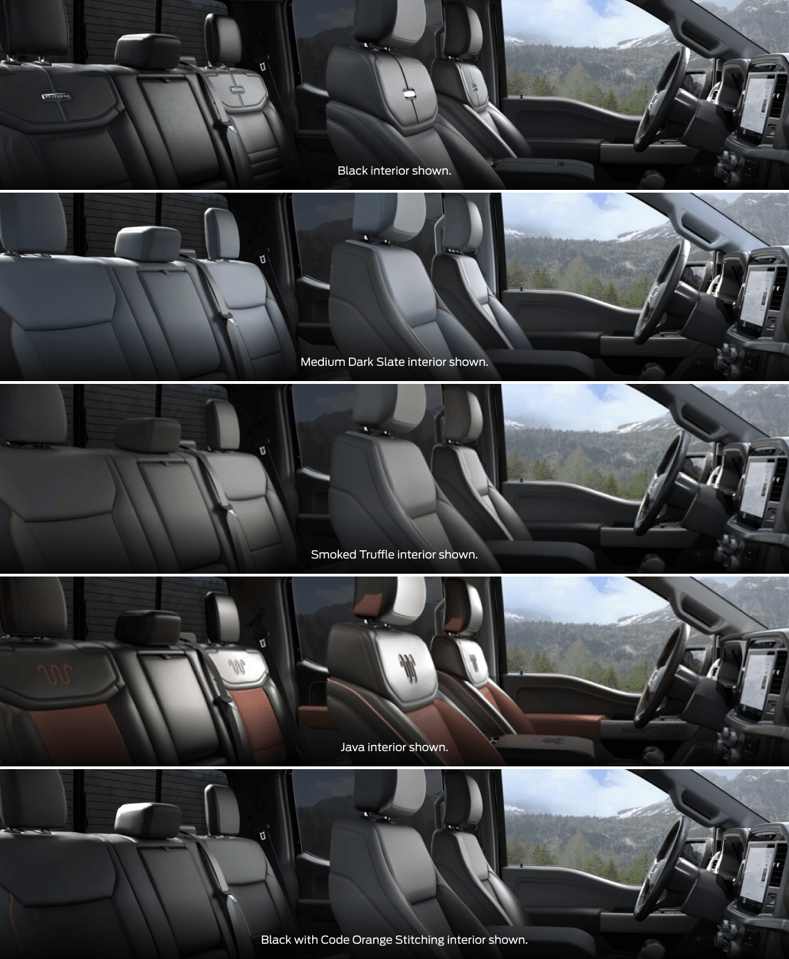 Discover a Range of Ford F-150 Interior Colors
